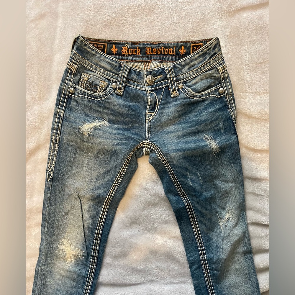 New Rock Revival Jeans size 24 with 29” inseam